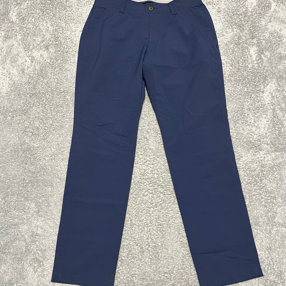 Under Armour Pants Mens 32 x30 Blue Match Play 1342264 Stretch Golf Performance